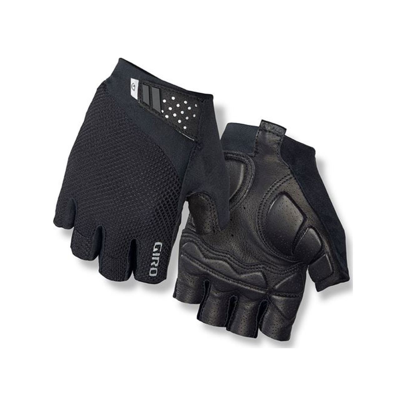 
                GIRO Cyklistické rukavice krátkoprsté - MONACO II - černá S
            