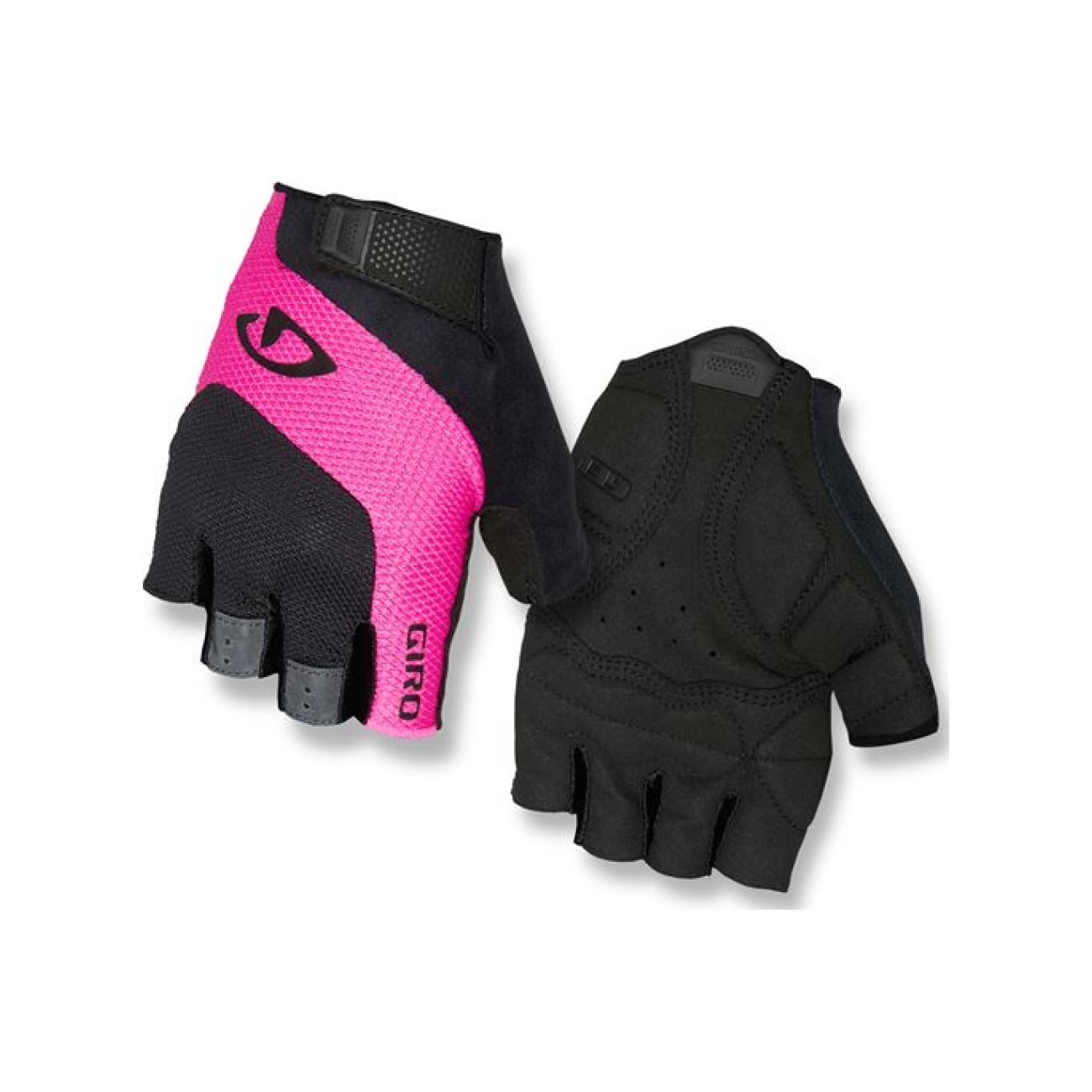 
                GIRO Cyklistické rukavice krátkoprsté - TESSA - černá/růžová
            