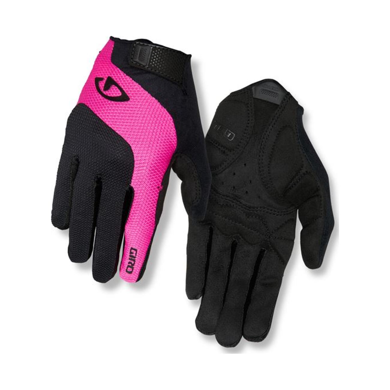 
                GIRO Cyklistické rukavice dlouhoprsté - TESSA LF - černá/růžová S
            
