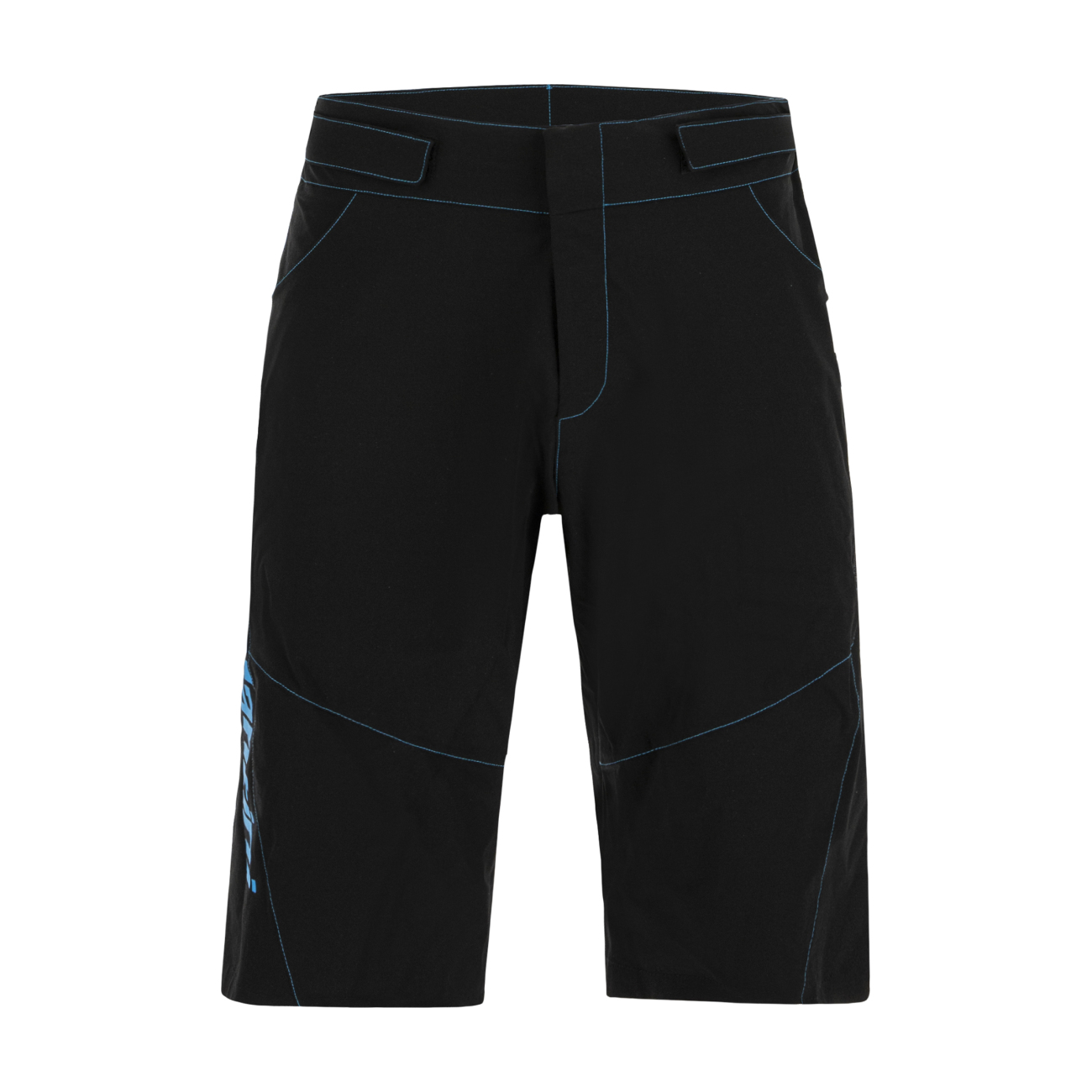SANTINI Cyklistické kalhoty krátké bez laclu - SELVA - černá/modrá XL