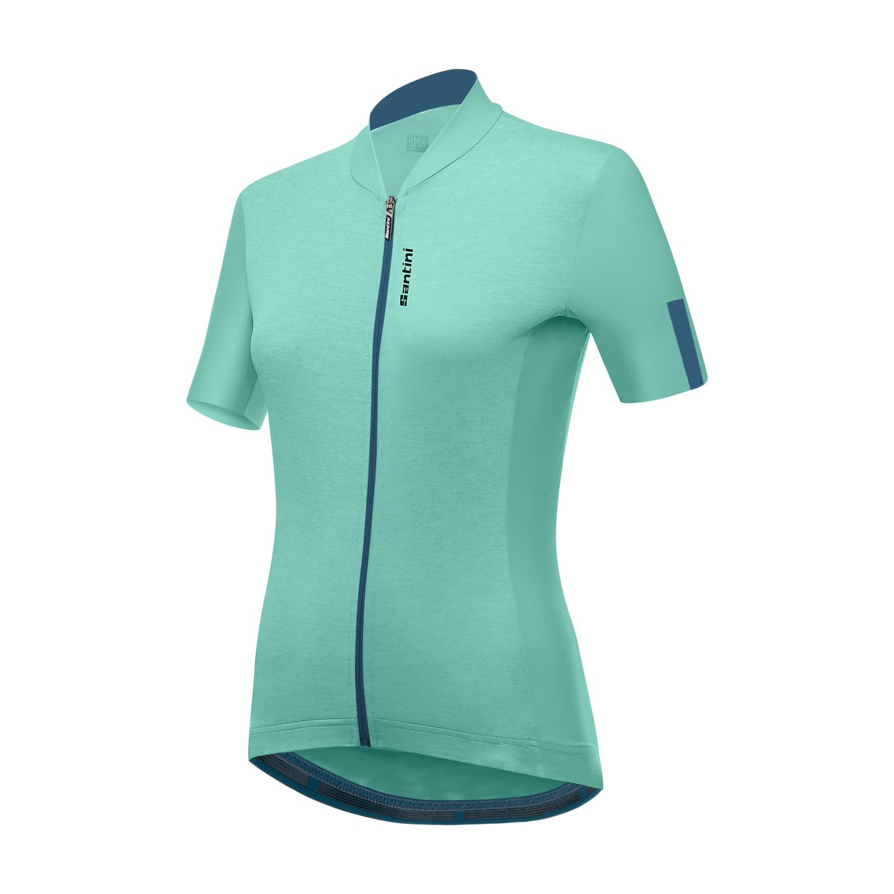 
                SANTINI Cyklistický dres s krátkým rukávem - GRAVEL - světle modrá XL
            