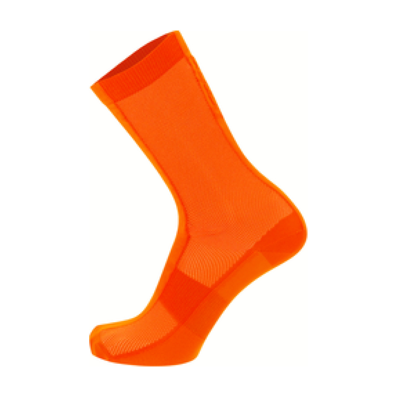 SANTINI Cyklistické ponožky klasické - PURO - oranžová M-L