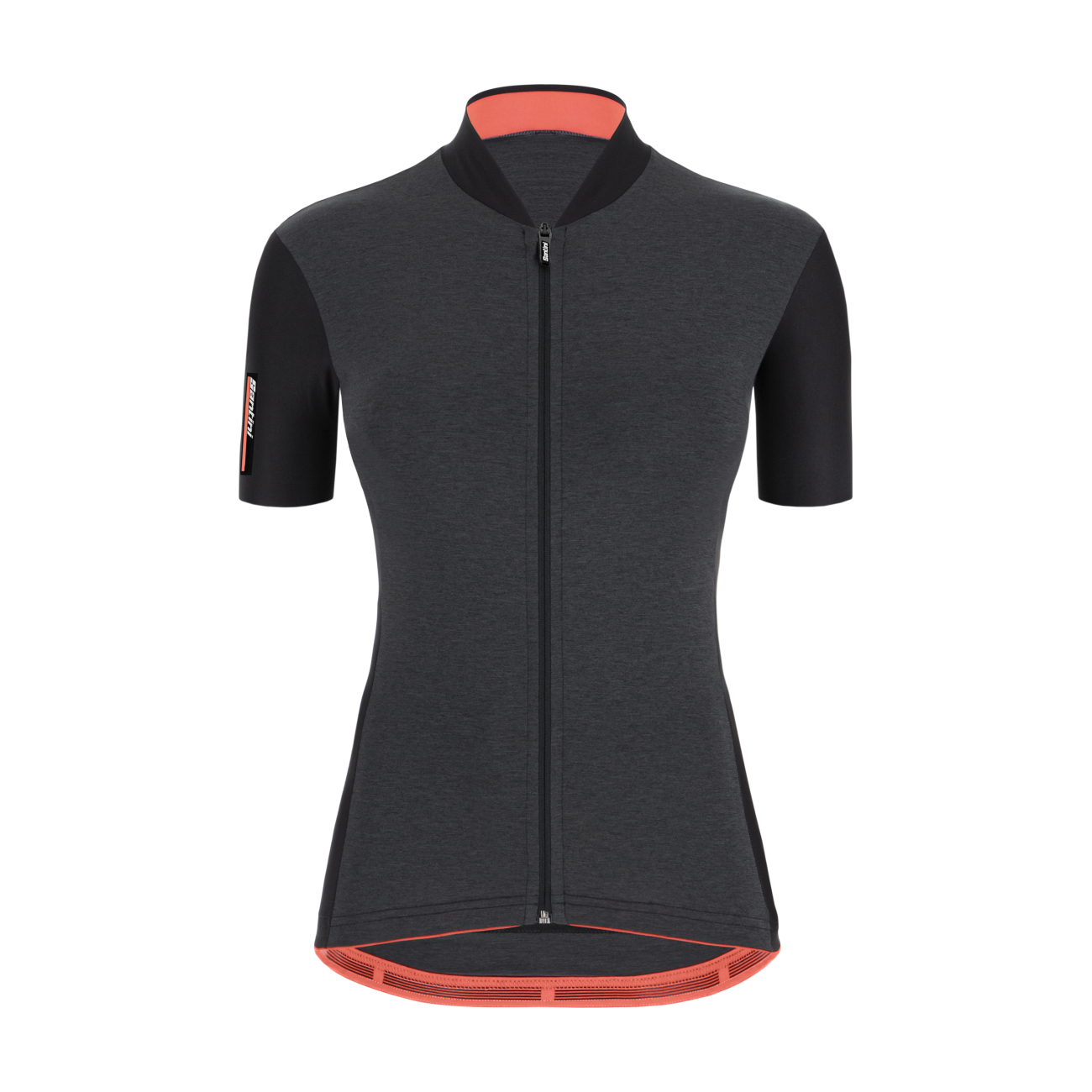 
                SANTINI Cyklistický dres s krátkým rukávem - COLORE - šedá/černá XL
            