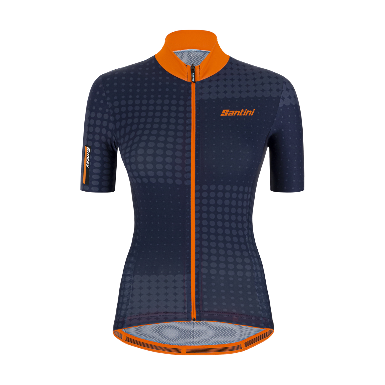 SANTINI Cyklistický dres s krátkým rukávem - TONO SFERA - modrá/oranžová M