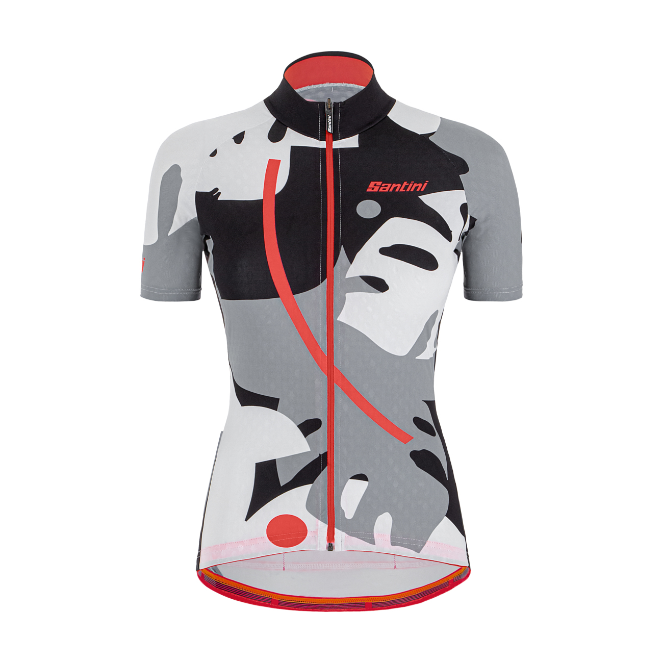 
                SANTINI Cyklistický dres s krátkým rukávem - GIADA MAUI LADY - bílá/šedá/černá M
            