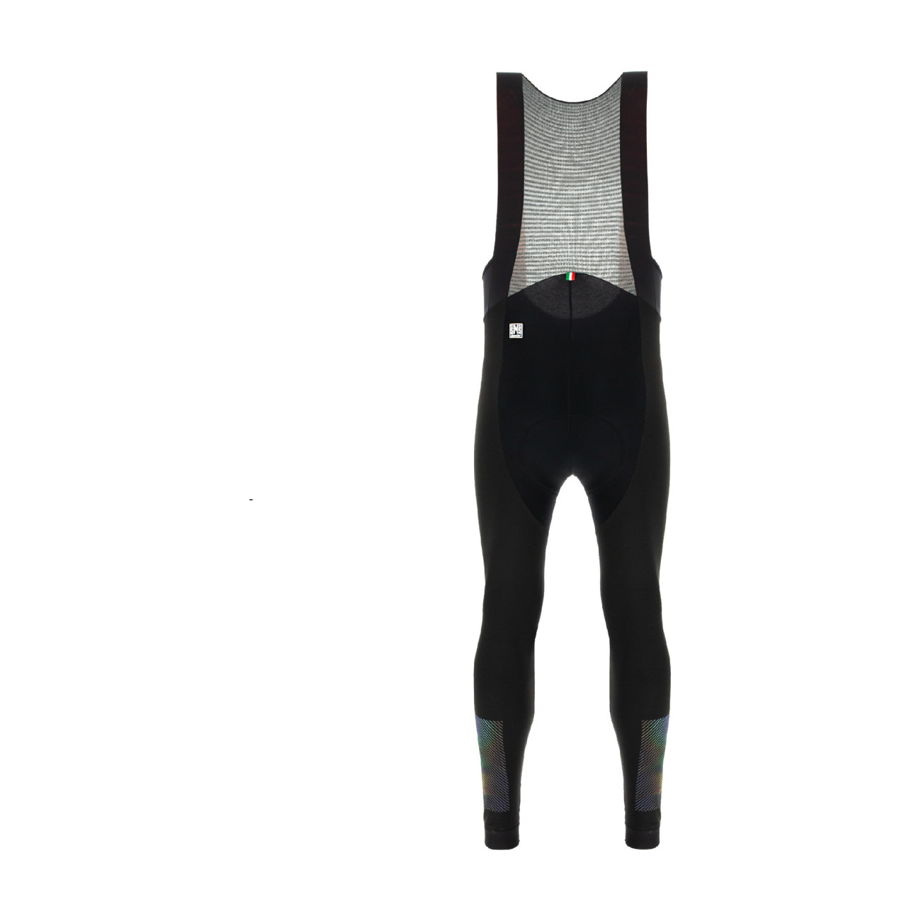 
                SANTINI Cyklistické kalhoty dlouhé s laclem - ADAPT WOOL  - černá XL
            