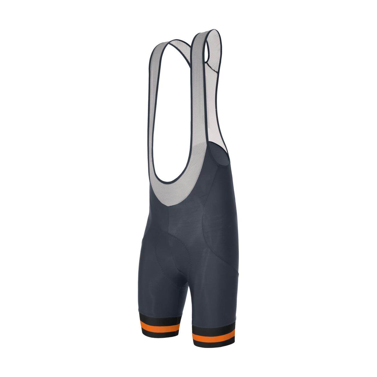 
                SANTINI Cyklistické kalhoty krátké s laclem - KARMA KINETIC - šedá S
            