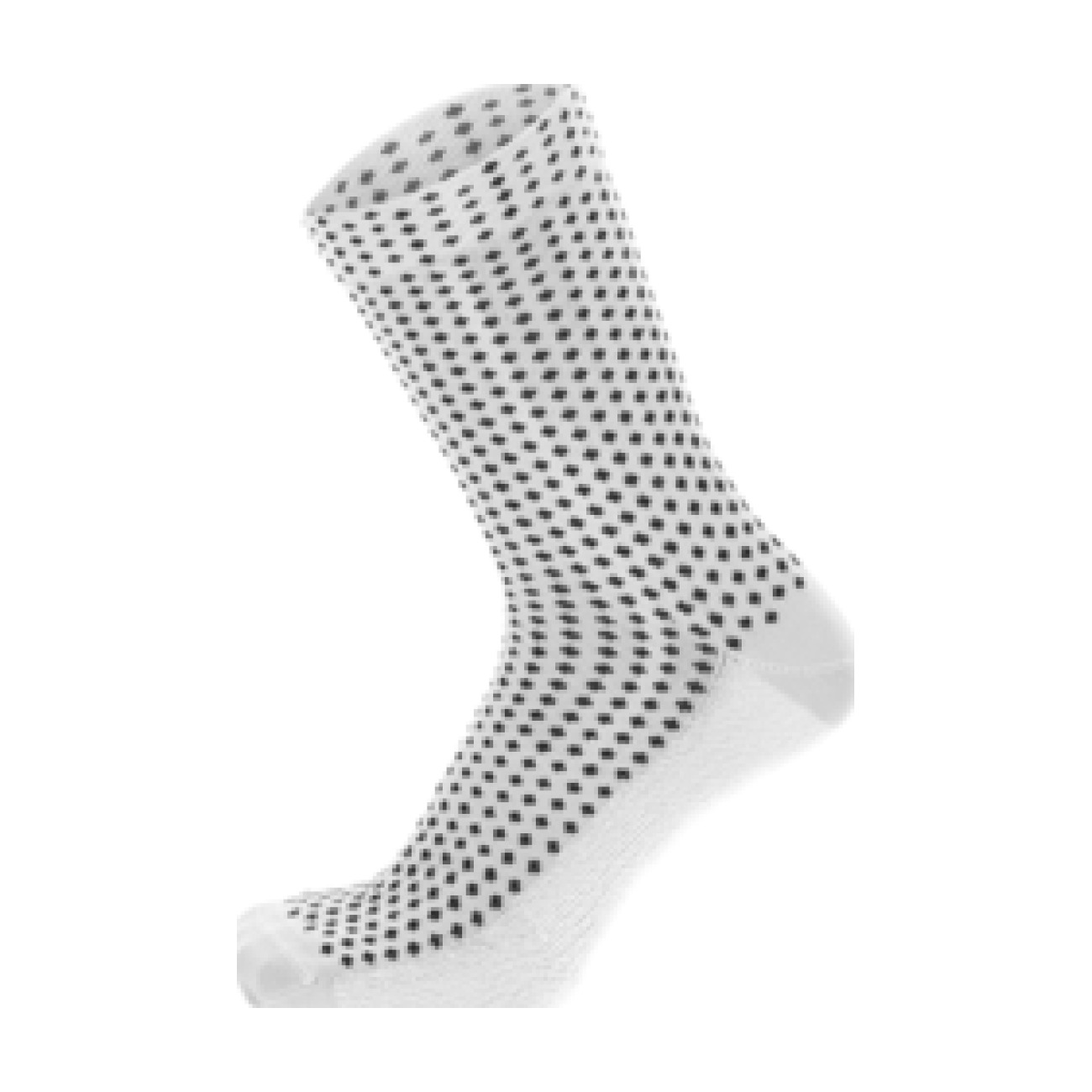 Levně SANTINI Cyklistické ponožky klasické - SFERA - bílá/černá XS
