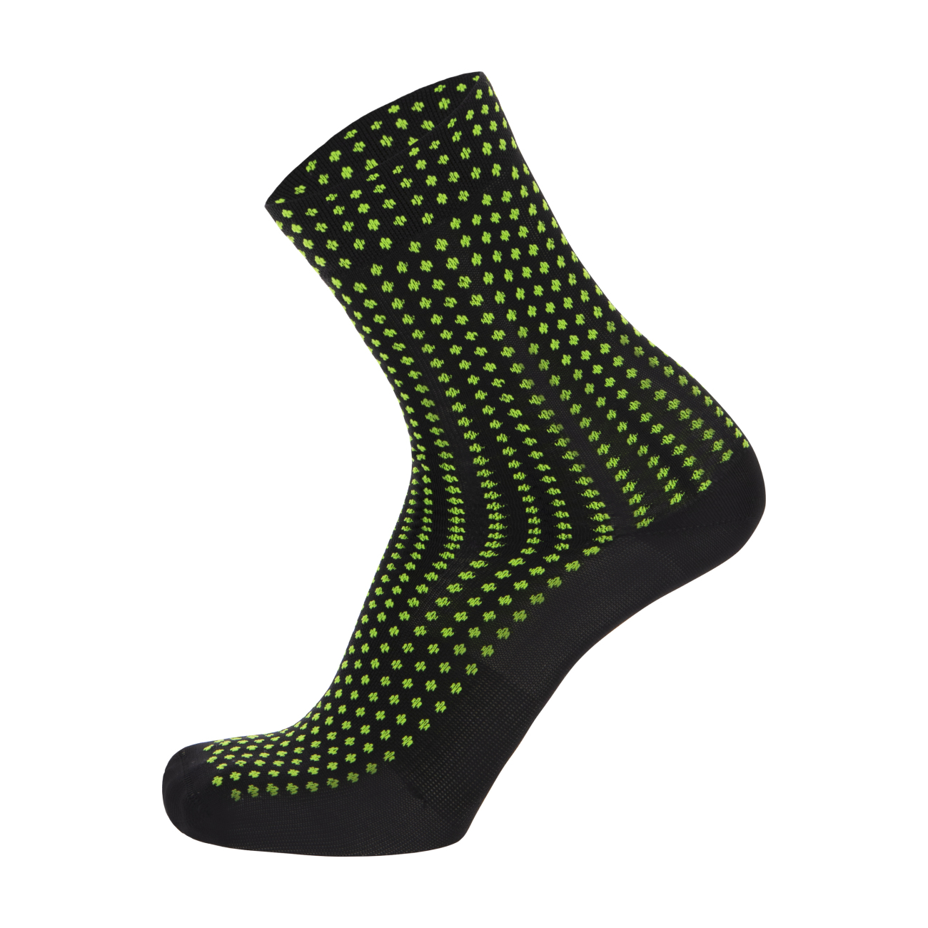 
                SANTINI Cyklistické ponožky klasické - SFERA - zelená/černá
            