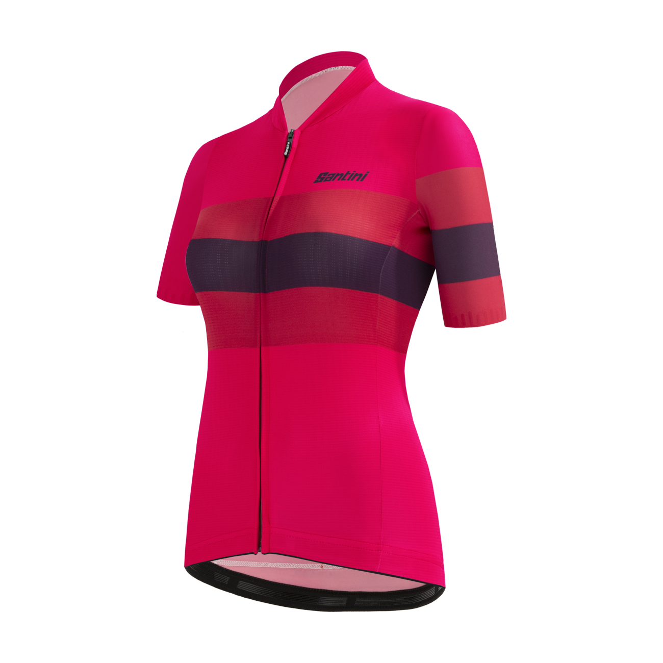 
                SANTINI Cyklistický dres s krátkým rukávem - ECOSLEEK BENGAL LADY - červená/černá S
            