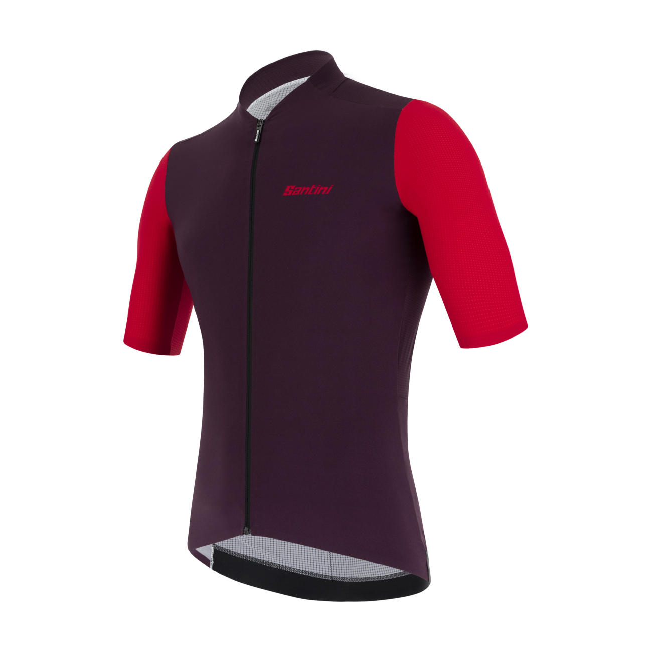 SANTINI Cyklistický dres s krátkým rukávem - REDUX VIGOR - fialová/červená M