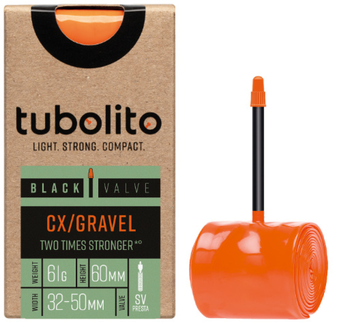 
                TUBOLITO duše - CX/GRAVEL BLACK - SV60 - oranžová
            