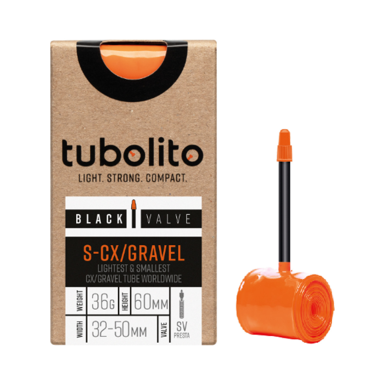 Levně TUBOLITO duše - S-TUBO CX/GRAVEL BLACK - SV42 - oranžová