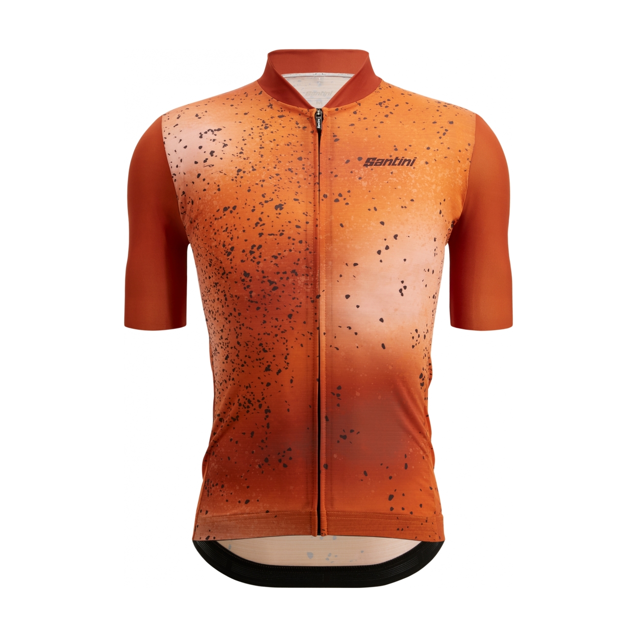 SANTINI Cyklistický dres s krátkým rukávem - FANGO - oranžová S