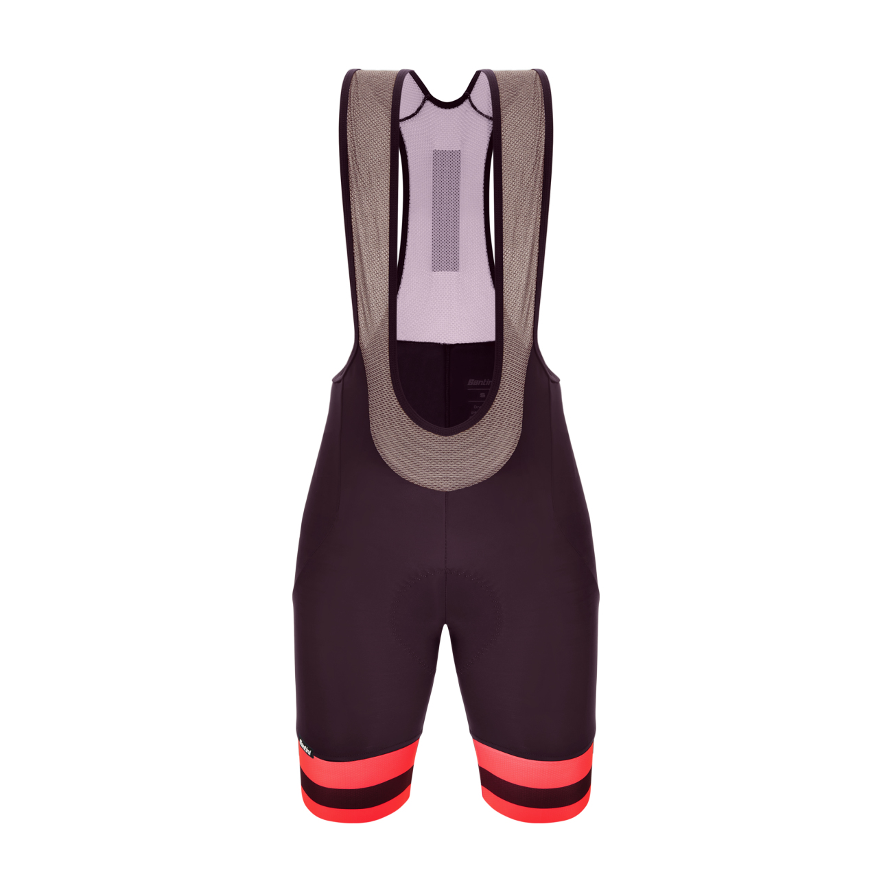 SANTINI Cyklistické kalhoty krátké s laclem - KARMA BENGAL - bordó S