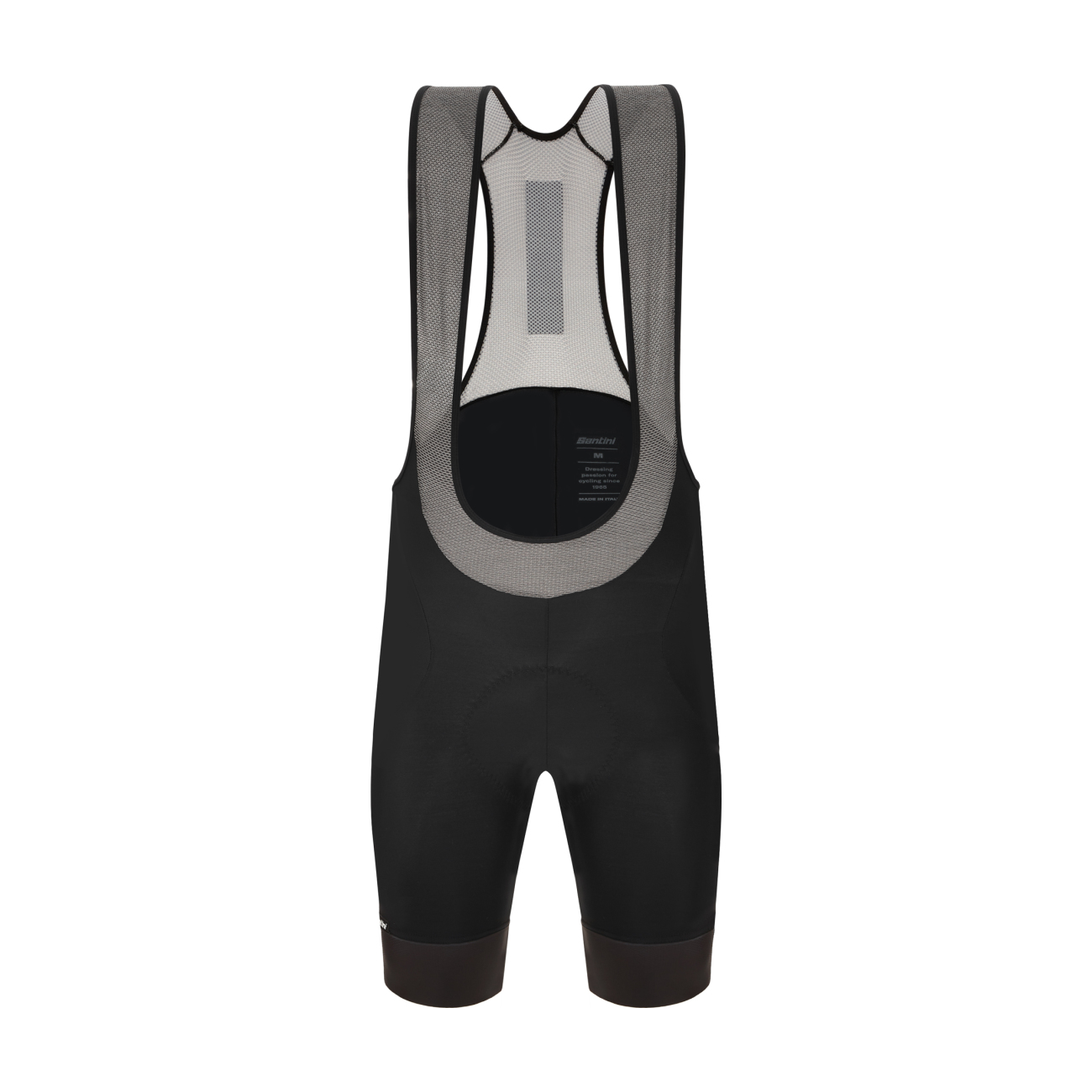 
                SANTINI Cyklistické kalhoty krátké s laclem - KARMA DELTA - černá XL
            