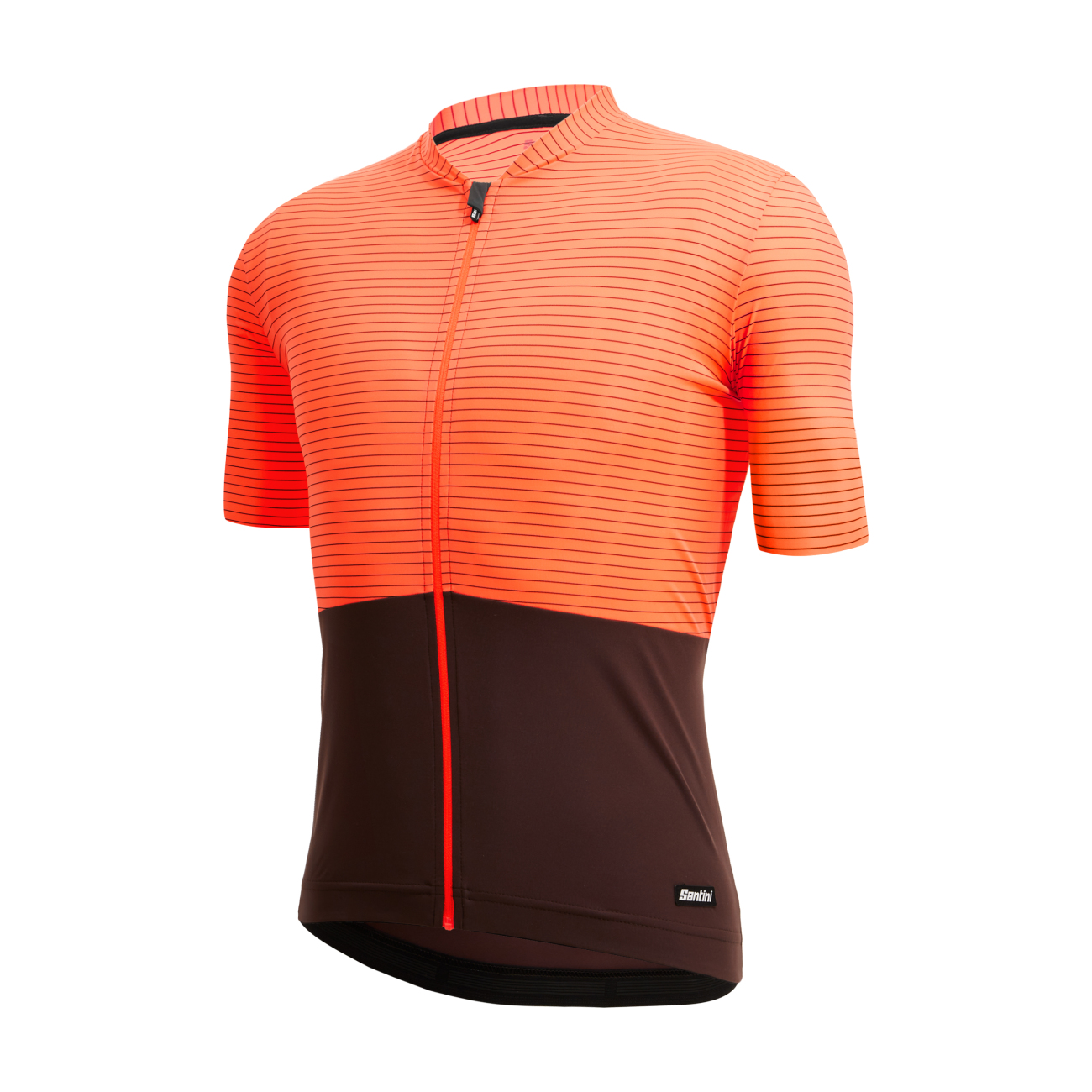 
                SANTINI Cyklistický dres s krátkým rukávem - COLORE RIGA - oranžová XL
            