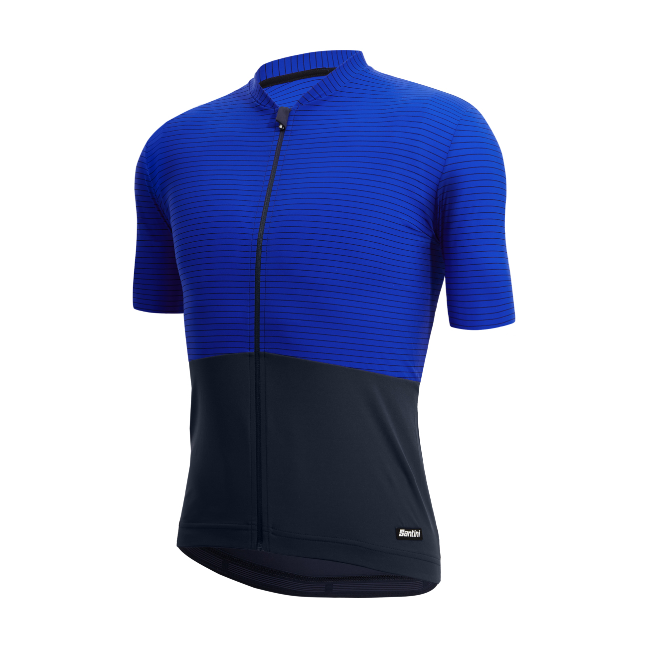 
                SANTINI Cyklistický dres s krátkým rukávem - COLORE RIGA - modrá M
            