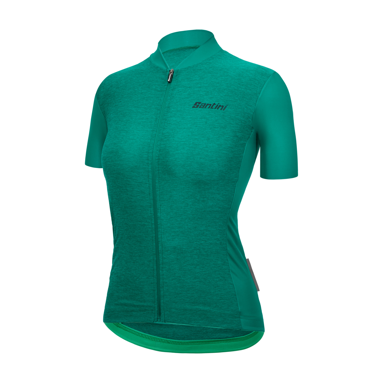 
                SANTINI Cyklistický dres s krátkým rukávem - COLORE PURO - zelená XL
            