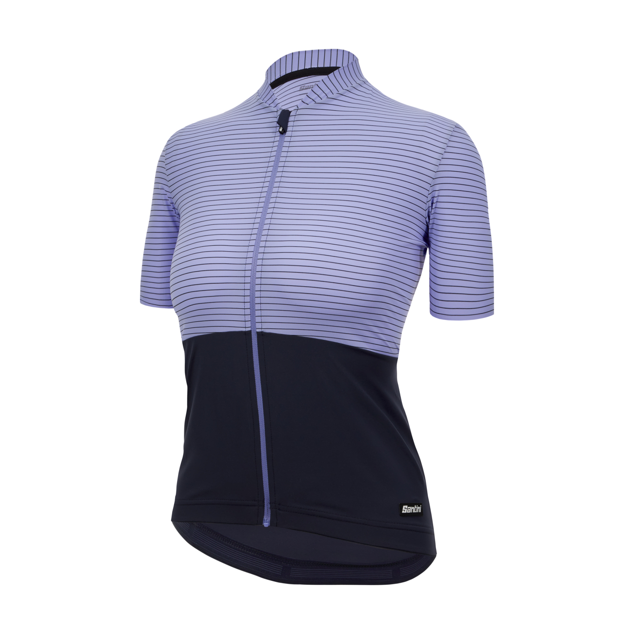
                SANTINI Cyklistický dres s krátkým rukávem - COLORE RIGA - fialová/modrá M
            