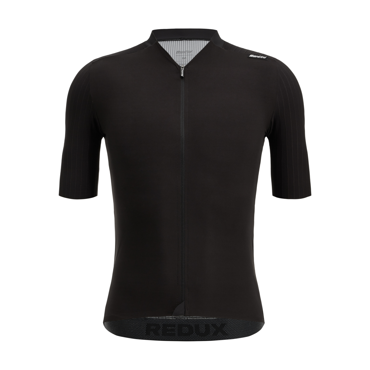 
                SANTINI Cyklistický dres s krátkým rukávem - REDUX SPEED - černá L
            