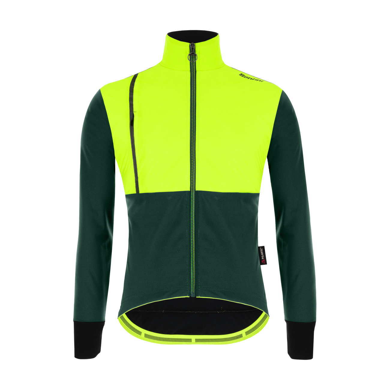 SANTINI Cyklistická voděodolná pláštěnka - VEGA ABSOLUTE - žlutá/zelená M