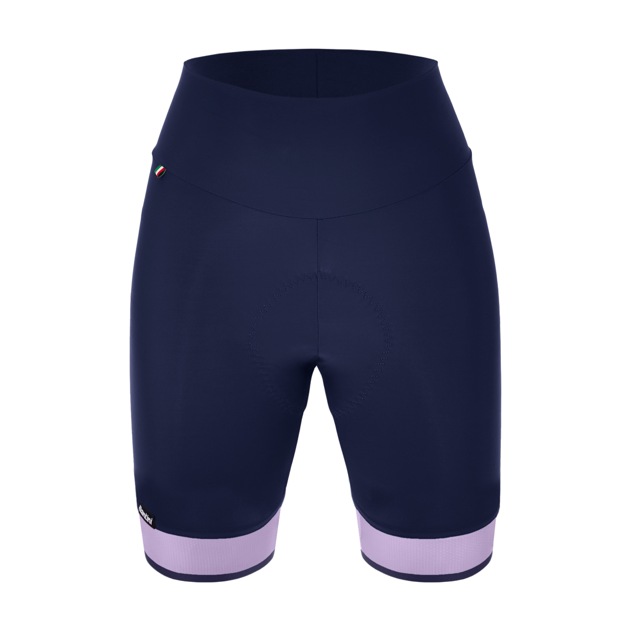 
                SANTINI Cyklistické kalhoty krátké bez laclu - GIADA PURE - fialová/modrá M
            
