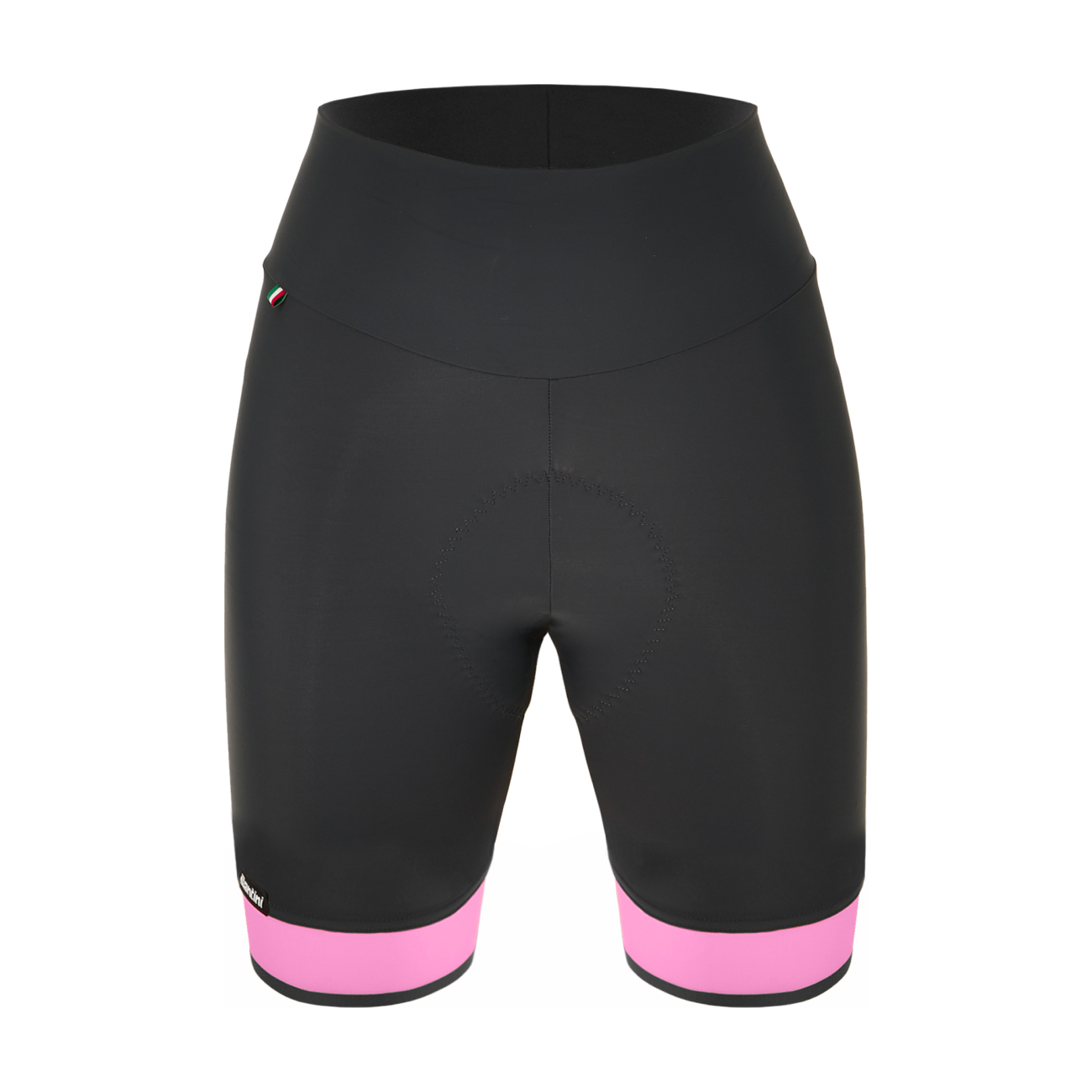 
                SANTINI Cyklistické kalhoty krátké bez laclu - GIADA PURE - růžová/černá XL
            