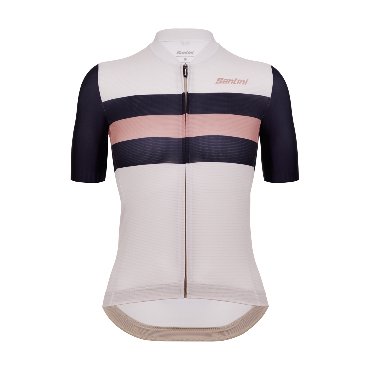 
                SANTINI Cyklistický dres s krátkým rukávem - ECO SLEEK NEW BENGAL - bílá/černá L
            