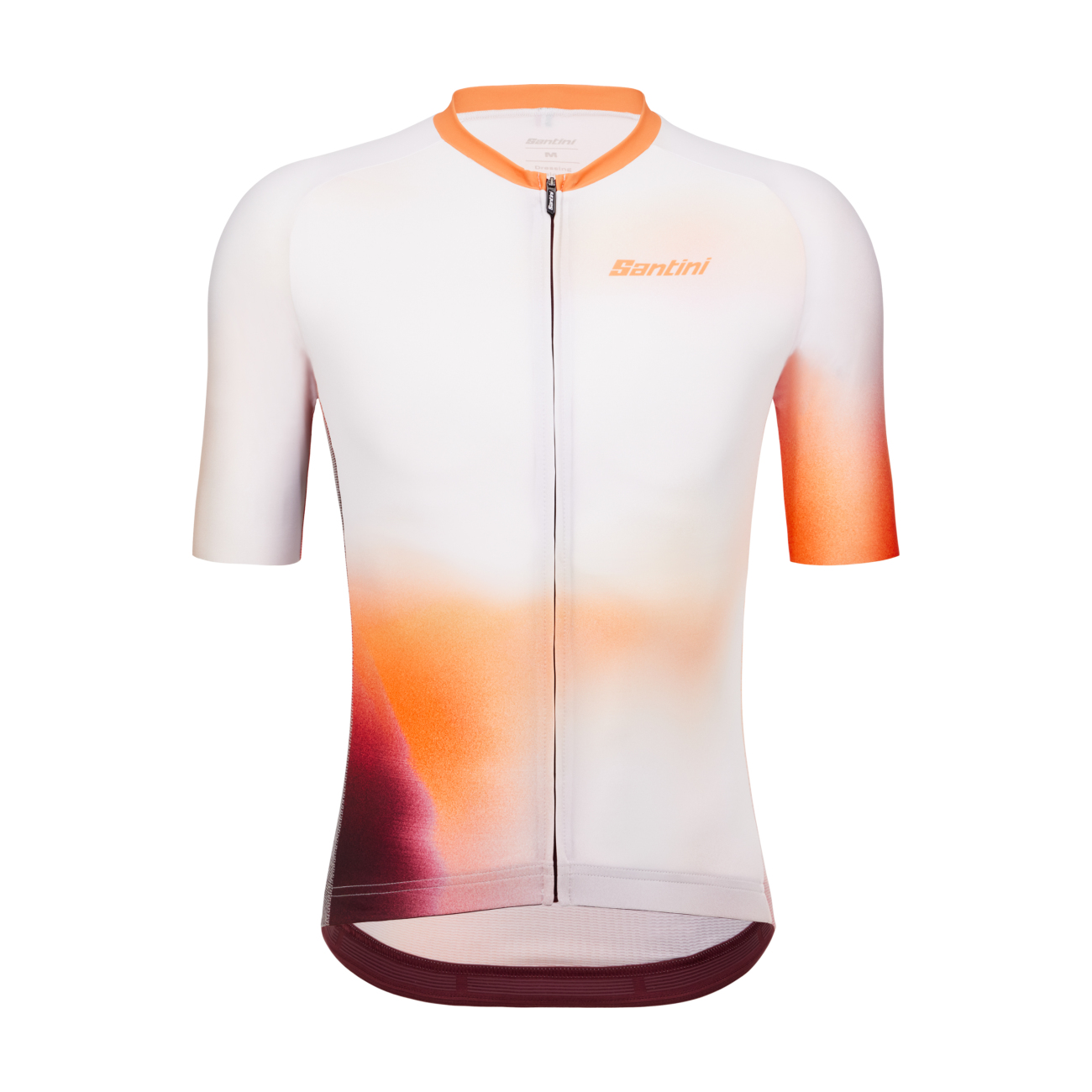 
                SANTINI Cyklistický dres s krátkým rukávem - OMBRA - bílá/oranžová
            
