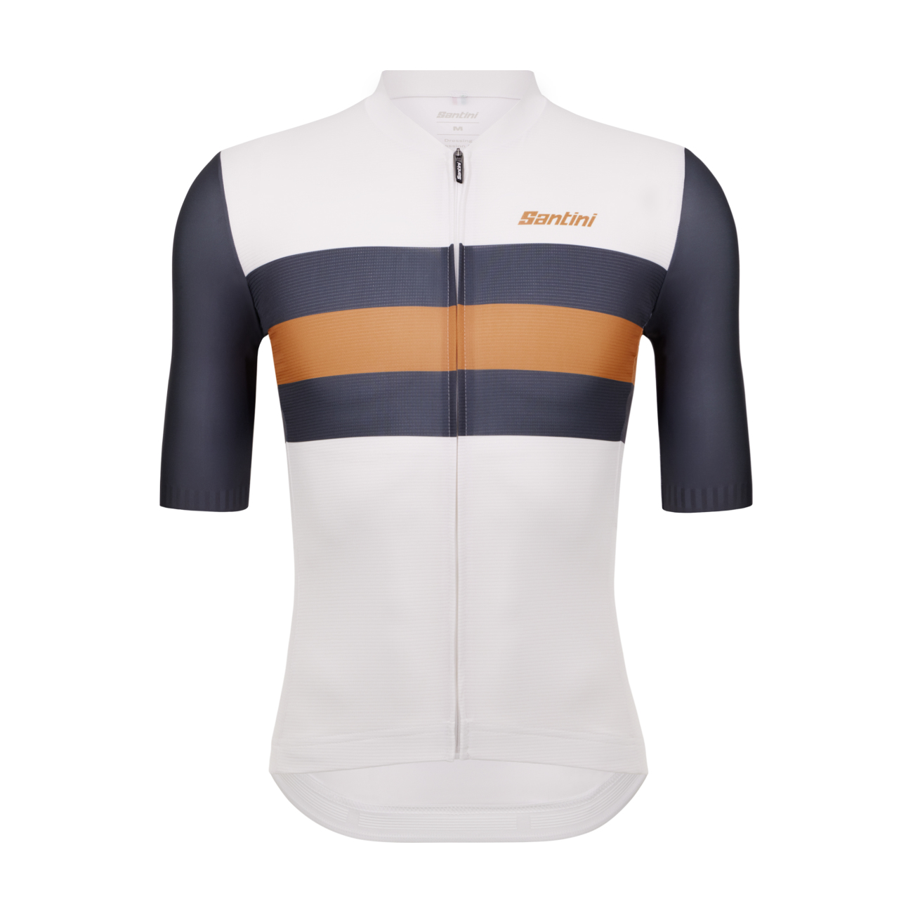 
                SANTINI Cyklistický dres s krátkým rukávem - ECO SLEEK NEW BENGAL  - bílá/šedá 2XL
            