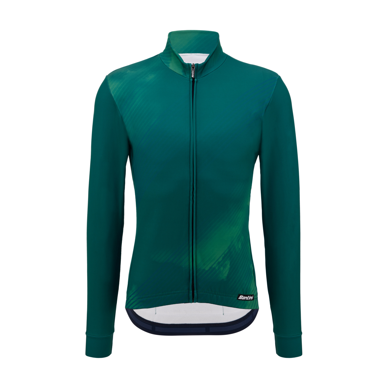 
                SANTINI Cyklistický dres s dlouhým rukávem zimní - PURE DYE - zelená XL
            