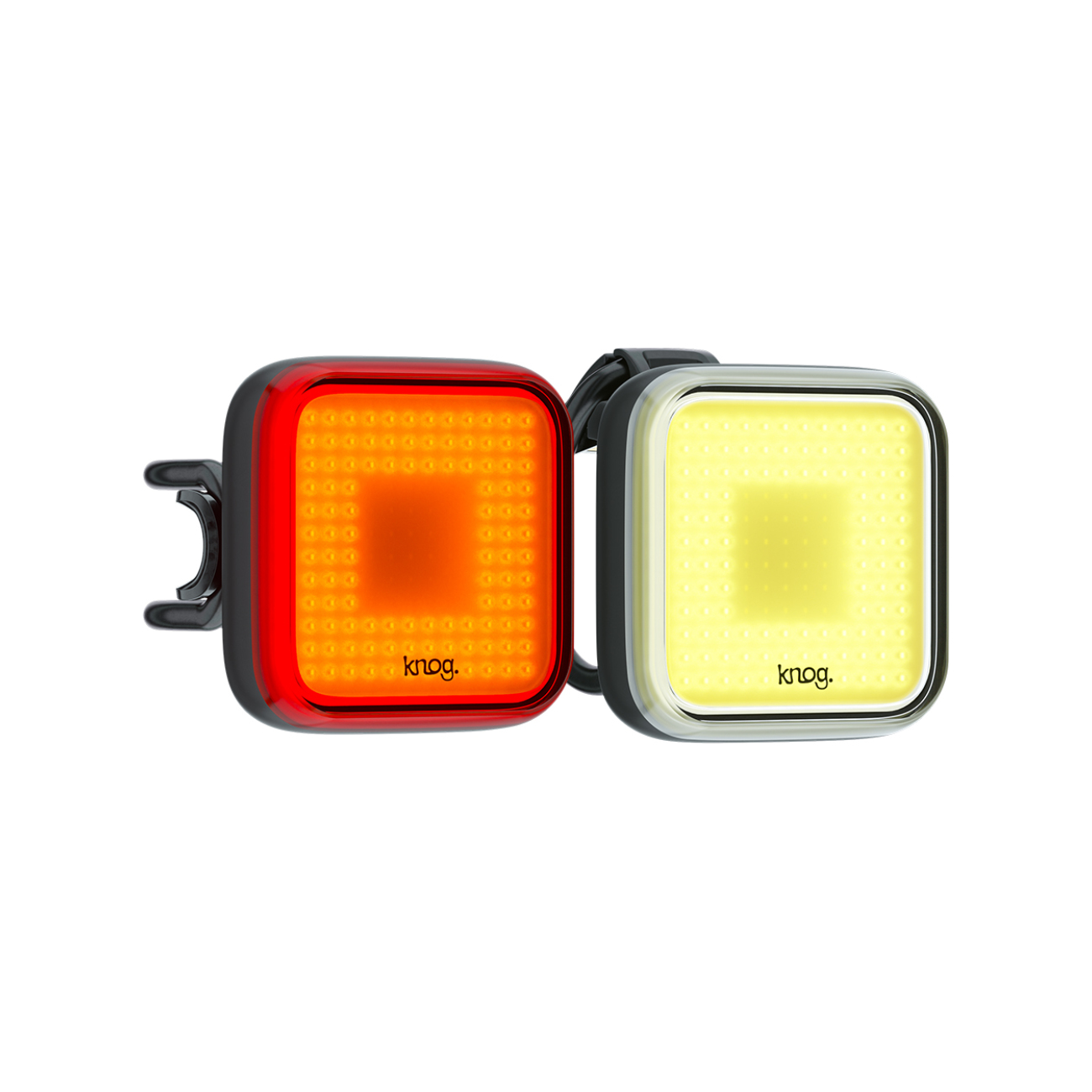 Levně KNOG set světel - BLINDER TWINPACK - žlutá/červená