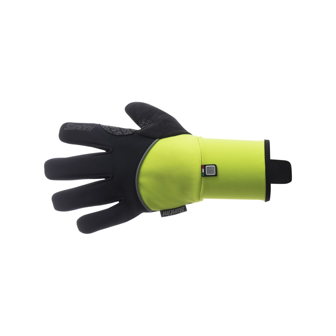 
                SANTINI Cyklistické rukavice dlouhoprsté - DEEP - žlutá/černá XS
            