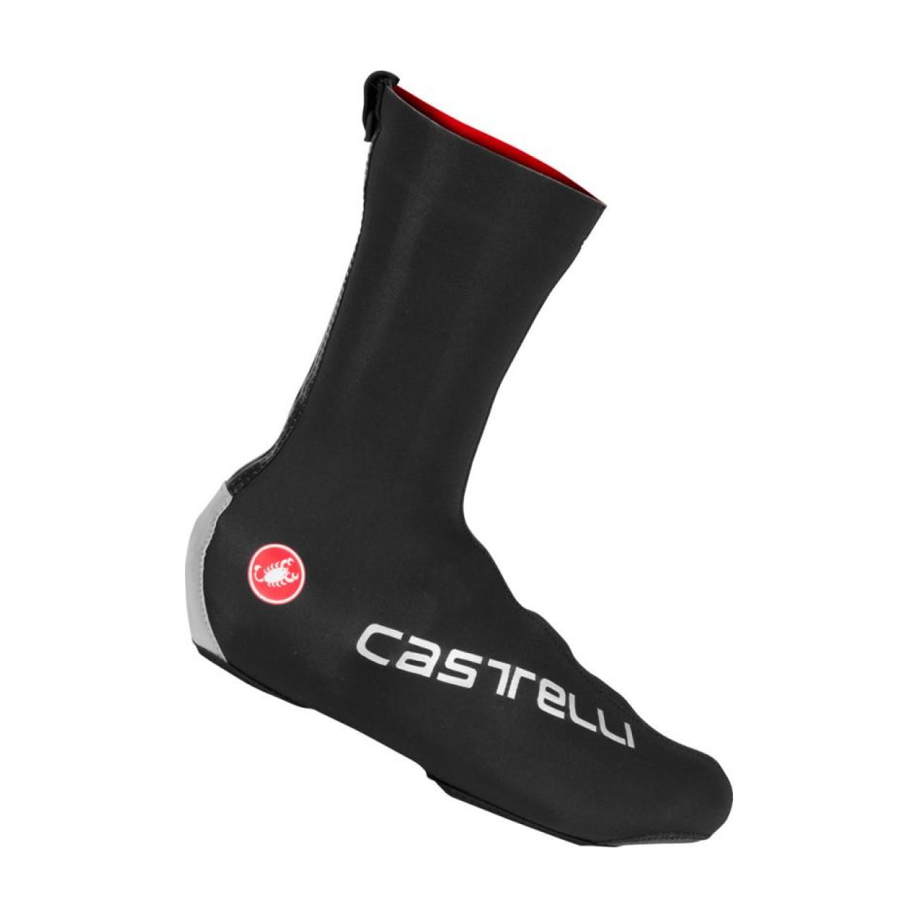 
                CASTELLI Cyklistické návleky na tretry - DILUVIO PRO - černá
            