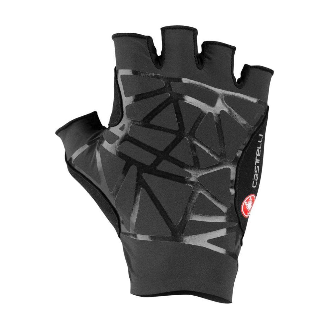 
                CASTELLI Cyklistické rukavice krátkoprsté - ICON RACE - černá
            