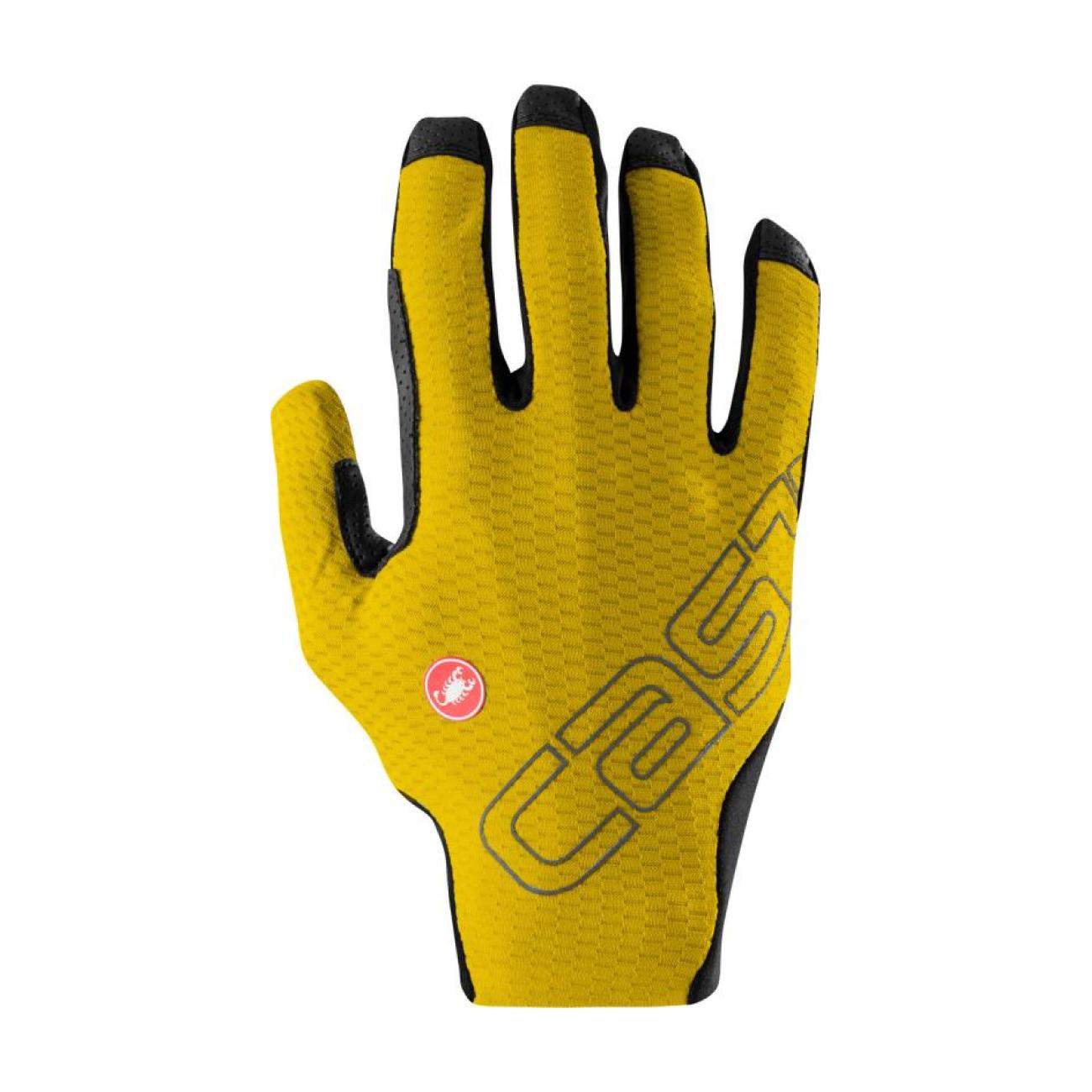 
                CASTELLI Cyklistické rukavice dlouhoprsté - UNLIMITED LF - žlutá L
            