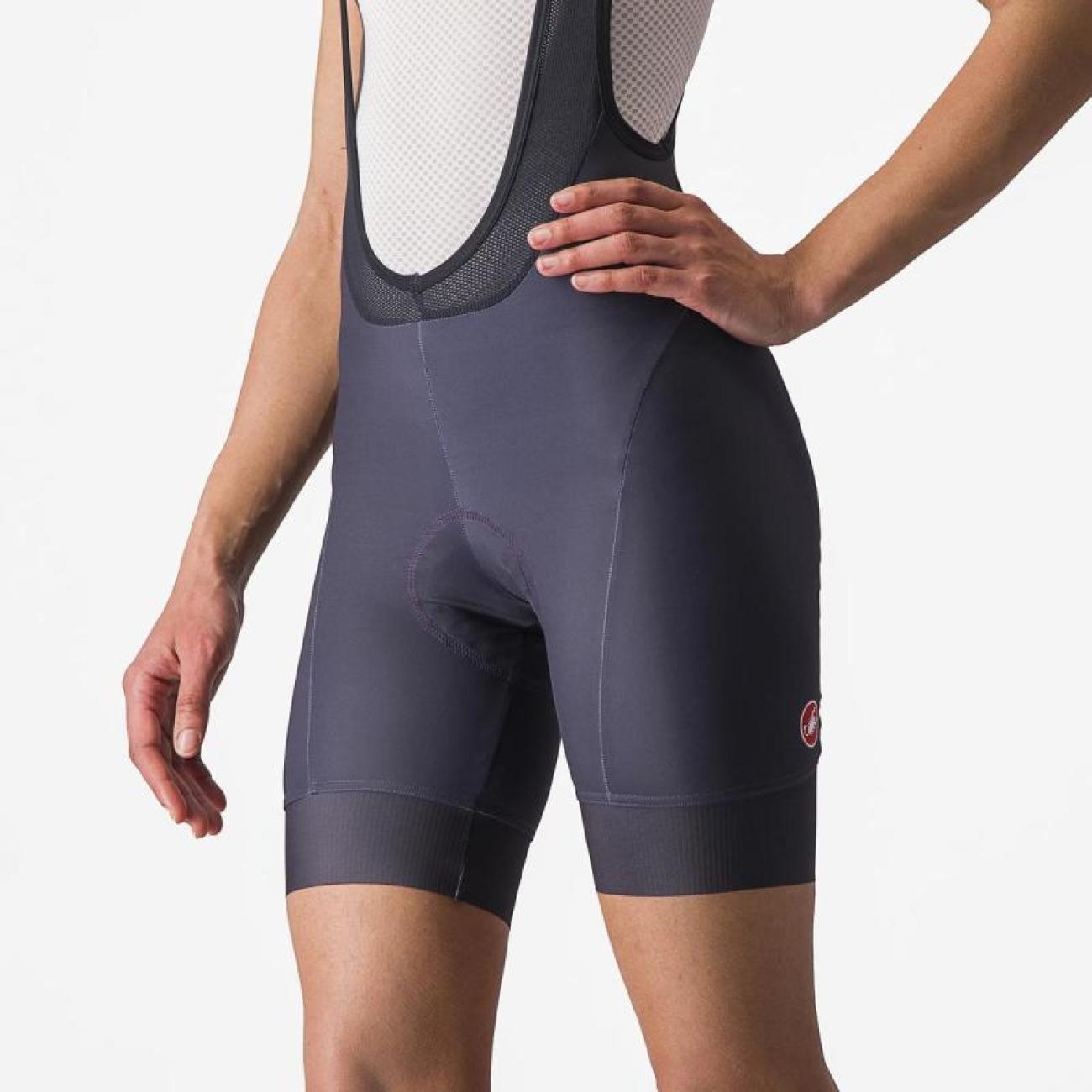 
                CASTELLI Cyklistické kalhoty krátké s laclem - PRIMA - modrá XL
            