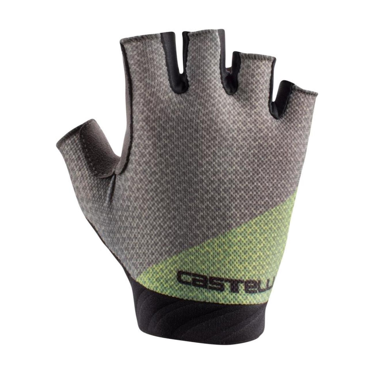 
                CASTELLI Cyklistické rukavice krátkoprsté - ROUBAIX GEL 2W - šedá
            