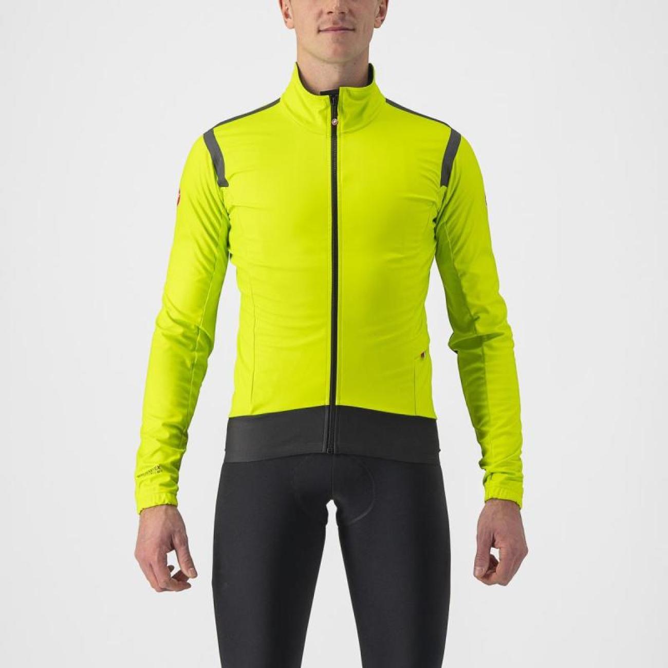 
                CASTELLI Cyklistická zateplená bunda - ALPHA ROS 2 LIGHT - světle zelená
            