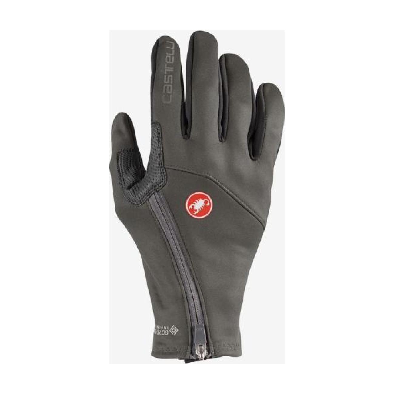 
                CASTELLI Cyklistické rukavice dlouhoprsté - MORTIROLO - šedá XL
            