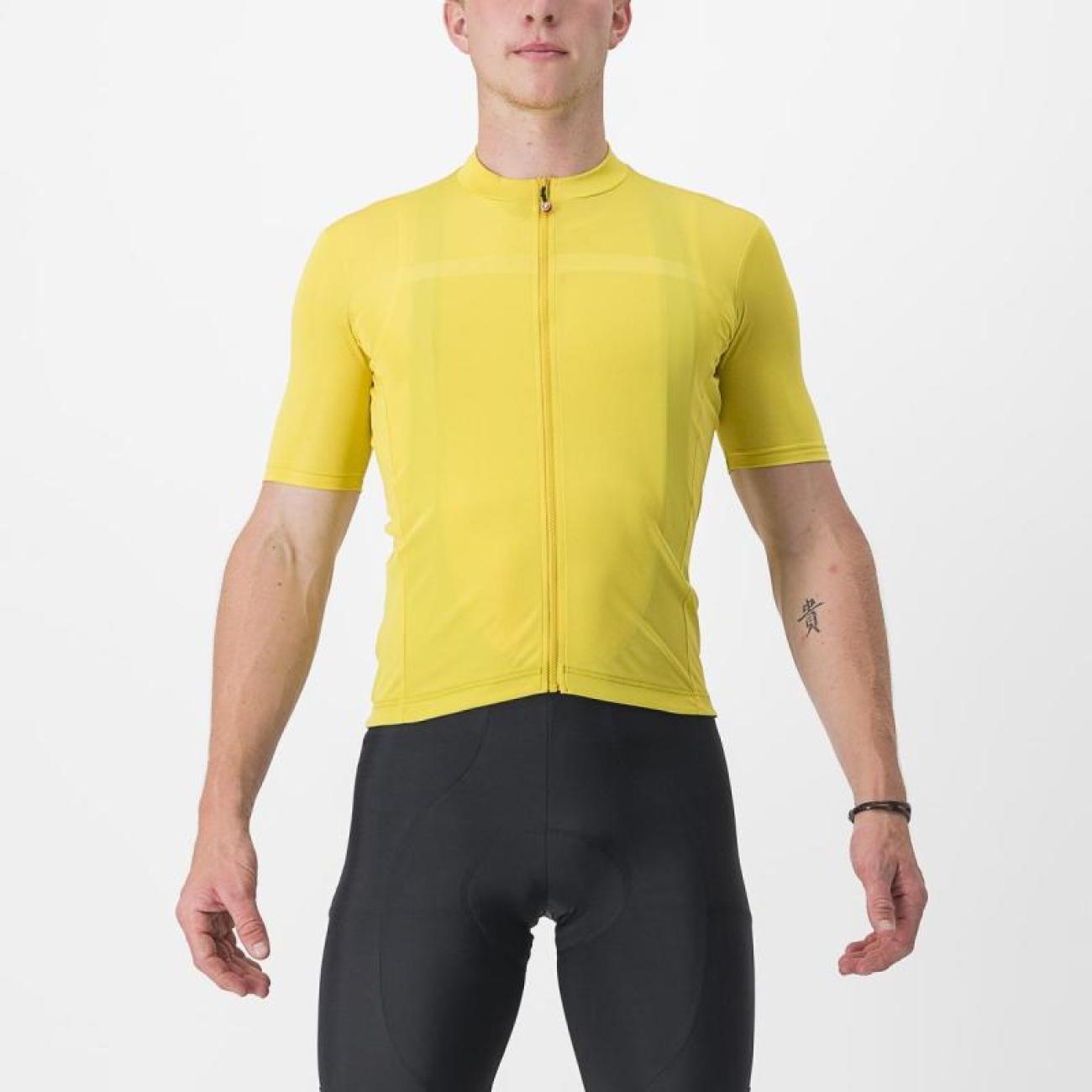 
                CASTELLI Cyklistický dres s krátkým rukávem - CLASSIFICA - žlutá L
            
