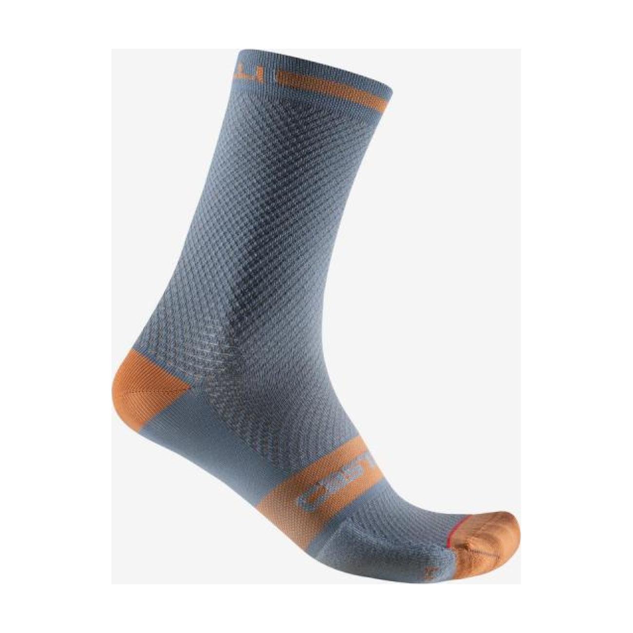 
                CASTELLI Cyklistické ponožky klasické - SUPERLEGGERA T 18 - šedá 40-43
            