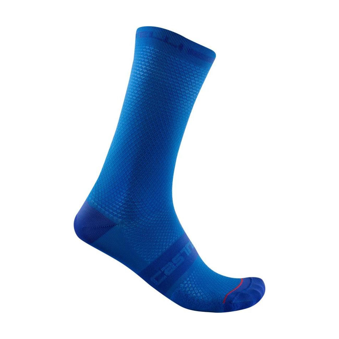 
                CASTELLI Cyklistické ponožky klasické - SUPERLEGGERA T 18 - modrá
            