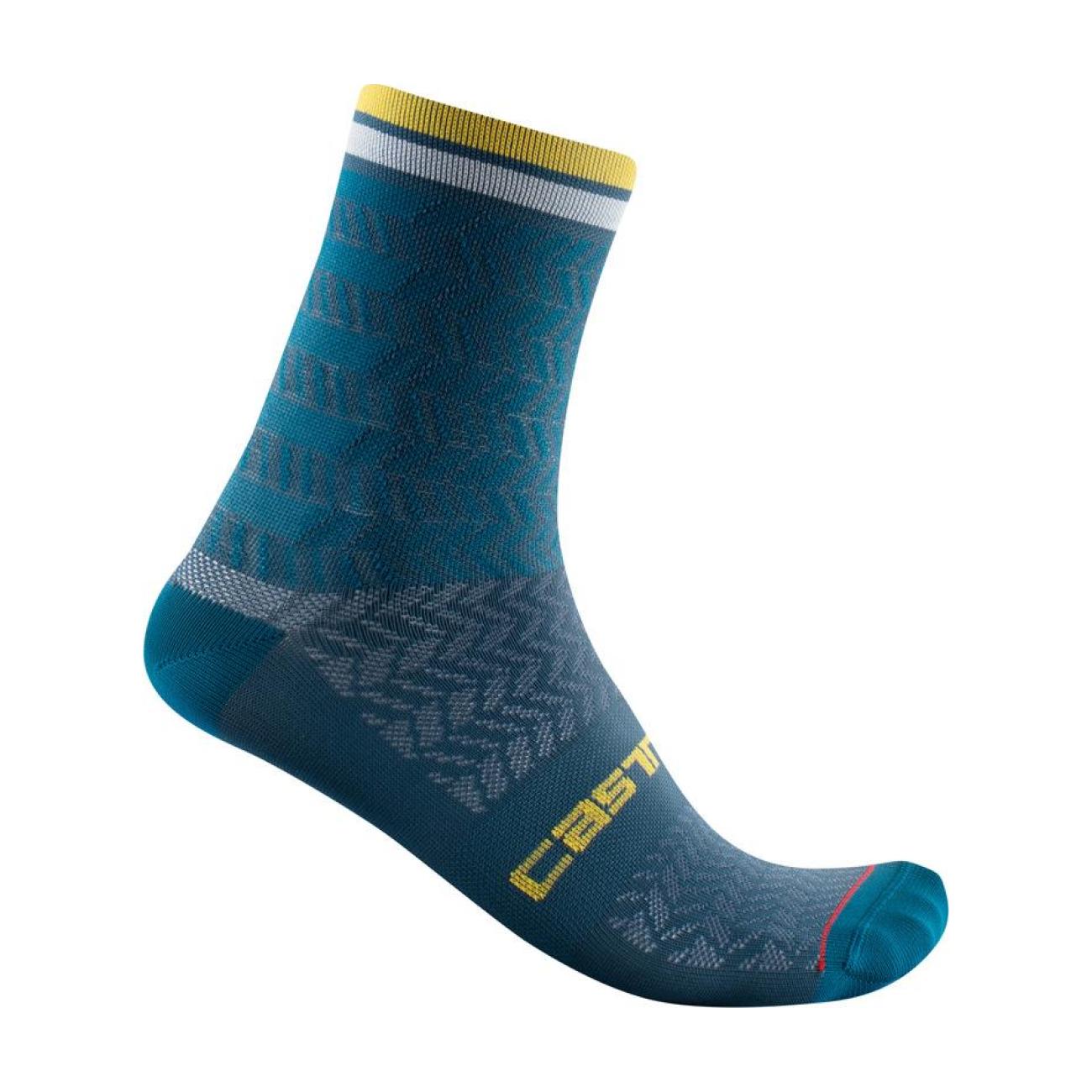 
                CASTELLI Cyklistické ponožky klasické - AVANTI 12 - modrá
            