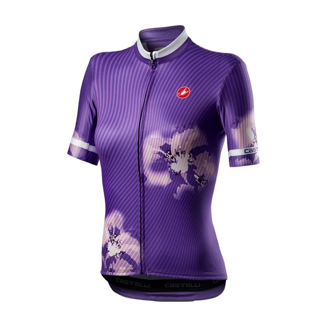 
                CASTELLI Cyklistický dres s krátkým rukávem - PRIMAVERA - fialová XL
            