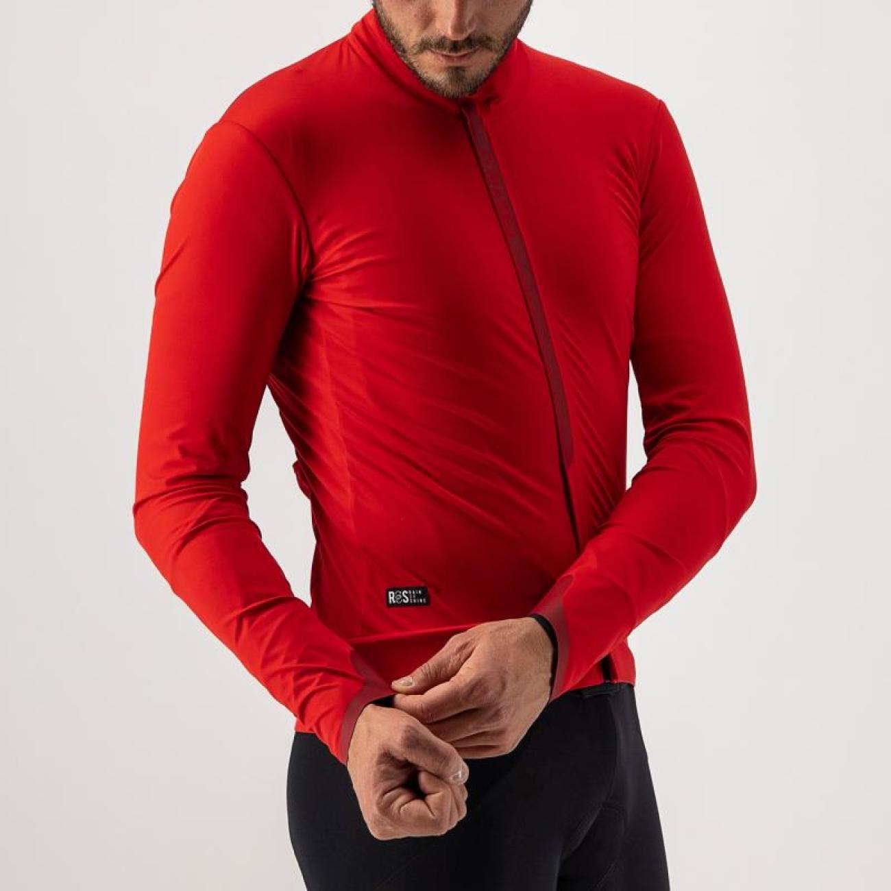 CASTELLI Cyklistická zateplená bunda - ELITE ROS - červená