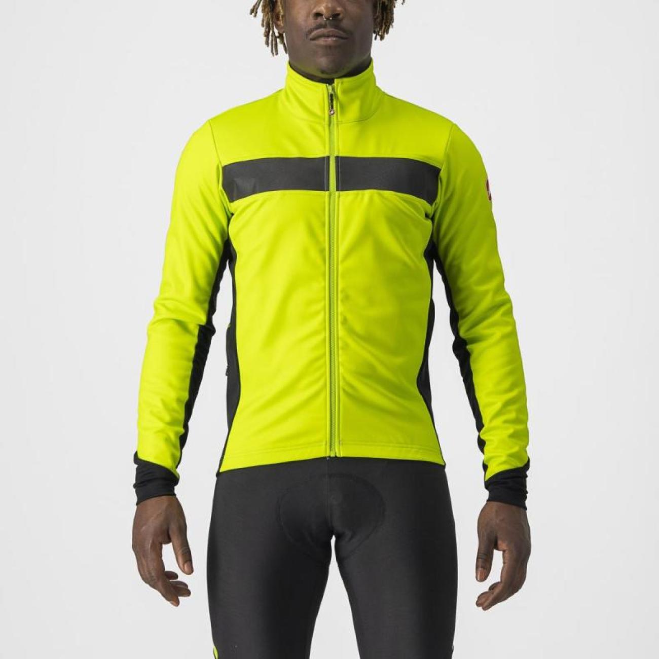 
                CASTELLI Cyklistická zateplená bunda - RADOPPIA 3 - světle zelená XL
            