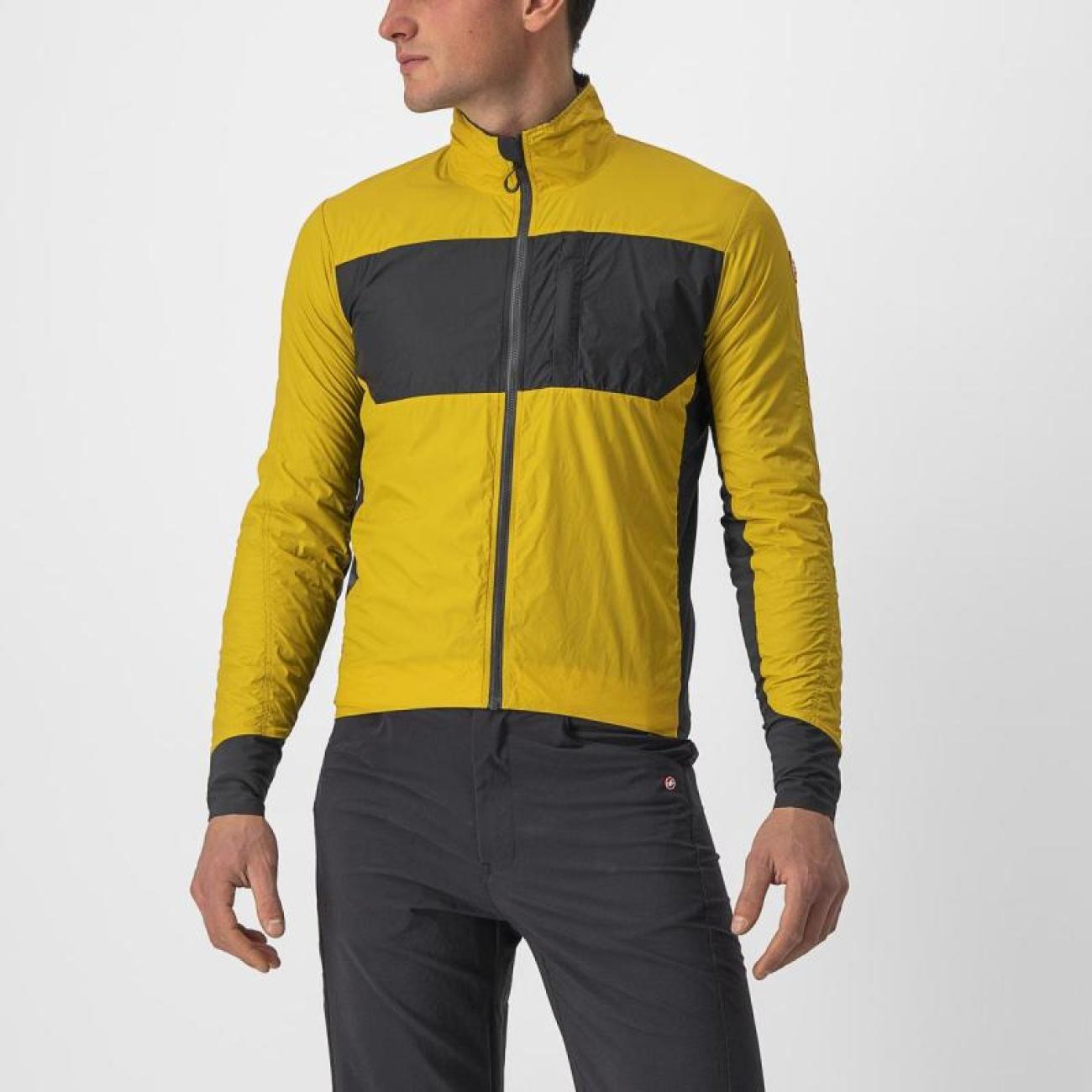 
                CASTELLI Cyklistická větruodolná bunda - UNLIMITED PUFFY - žlutá 2XL
            