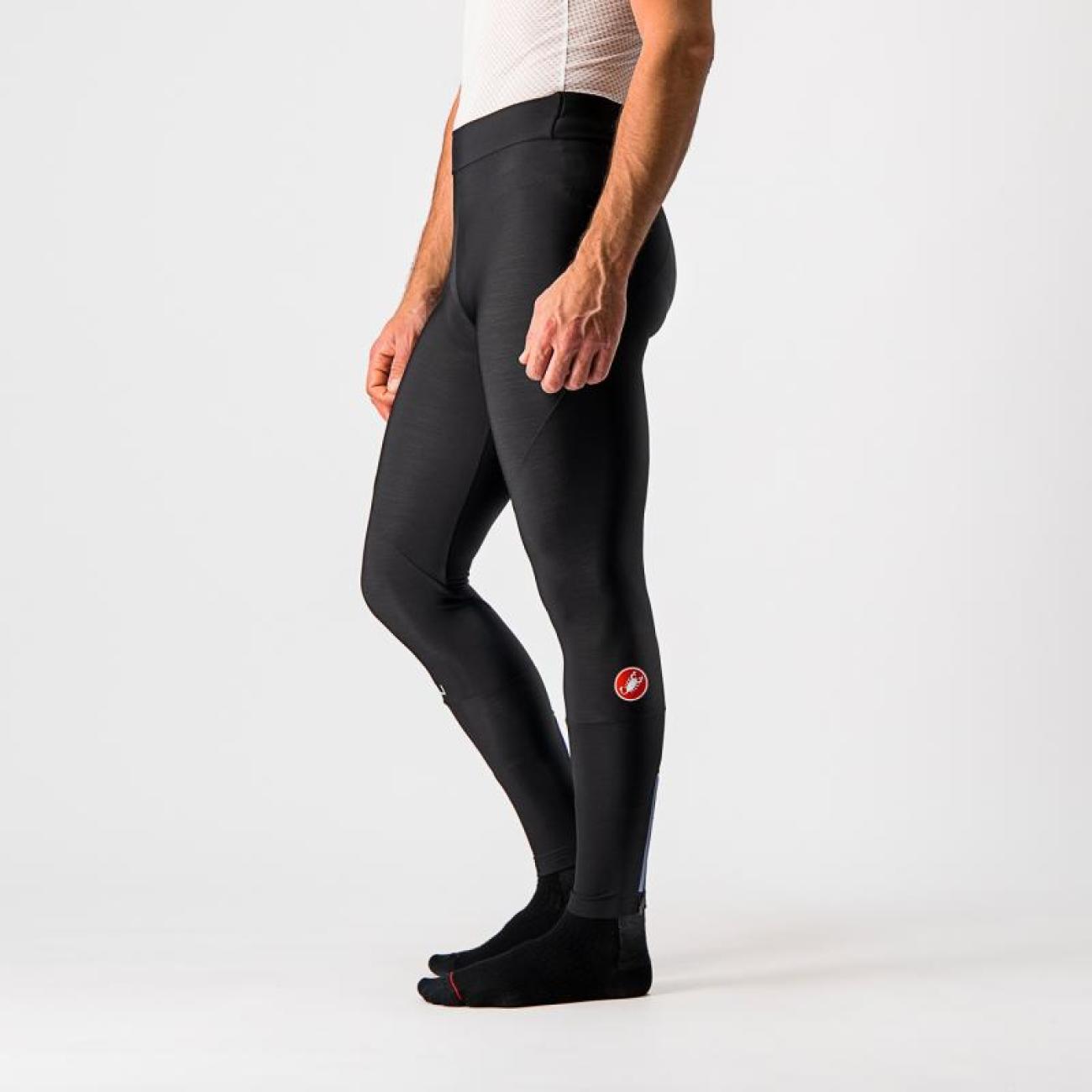 
                CASTELLI Cyklistické kalhoty dlouhé bez laclu - ENTRATA NO PAD - černá 2XL
            